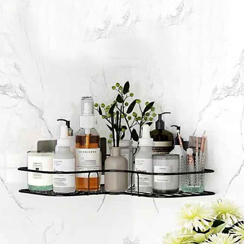 Multi-Use Wall Corner Storage Shelf – Durable Metal Bathroom & Kitchen Organizer